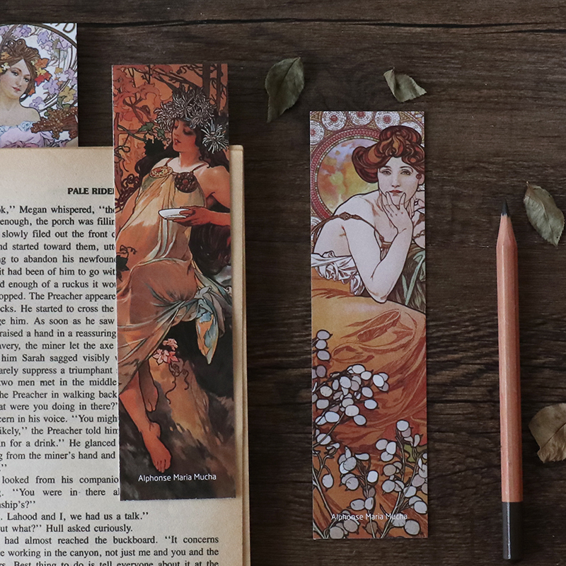 云木雜貨 紙質書簽 蘑菇宇宙中國風水墨畫留言記事小卡片30張