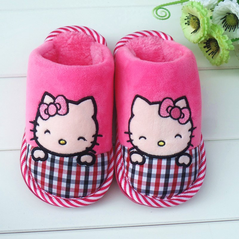 女童棉拖鞋可愛冬天保暖公主兒童棉拖鞋女卡通寶寶棉拖鞋防滑男童