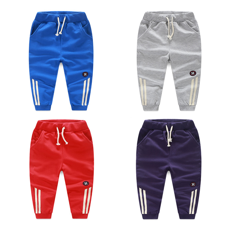 寶寶條紋休閑褲 秋裝韓版新款男童童裝 兒童百搭褲子kz-8062