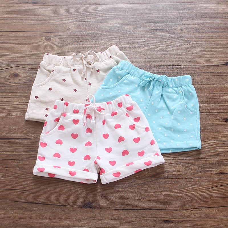 女童裝寶寶短褲夏季1-3歲小孩薄褲子嬰兒純棉運動休閑家居褲